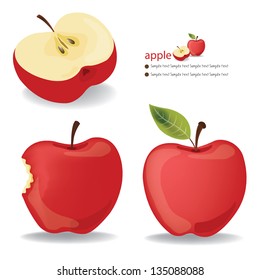 Red Apple vector illustration