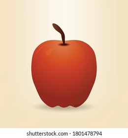red apple vector illustration, vector illustration of an apple
