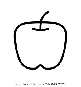 red apple - vector illustration	