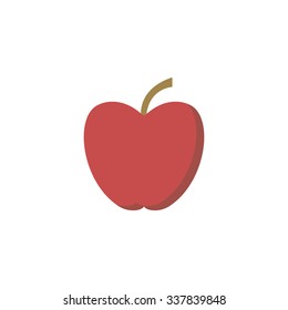 Red apple - vector illustration