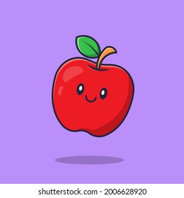 Red apple vector illustration for project, your graphic design content