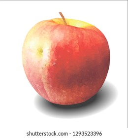 Red apple Vector llustration - Vector  RGB