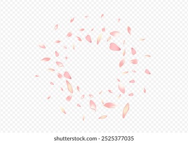 Red Apple Vector Transparent Background. Blooming Japan Illustration. Confetti 3d Backdrop. Sakura Springtime Template. White Heart Romantic Card.