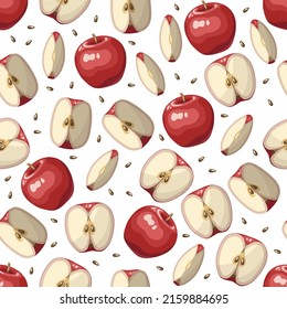 Red apples on a white background