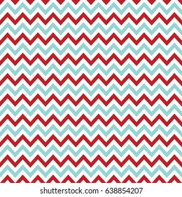 red, aqua & white chevron pattern, seamless texture background