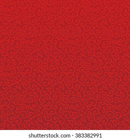 red arabesque background