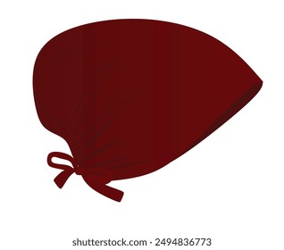 Red  arabic hijbab. vector illustration