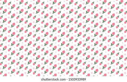Red Archangel Rose Flower Pattern Background