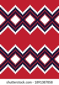 Red Argyle, diamond shape seamless pattern background suitable for fashion textile, knitwear, graphics