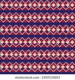 Red Argyle limpio isle diseño de patrones sin fisuras para ropa de cama, moda textil, gráficos