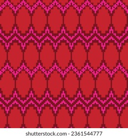Red Argyle limpio isle diseño de patrones sin fisuras para ropa de cama, moda textil, gráficos