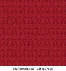 Red Argyle fair isle seamless pattern design for knitwear, fashion textile, graphics