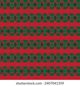Red Argyle fair isle seamless pattern design for knitwear, fashion textile, graphics