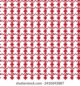 Red Argyle limpio isle diseño de patrones sin fisuras para ropa de cama, moda textil, gráficos