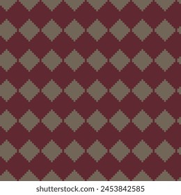 Diseño de patrón sin fisuras de la isla de la feria de Argyle roja para la ropa de punto, textil de la moda, gráficos