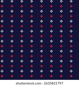 Diseño inconsútil del modelo de la isla justa roja de Argyle para la ropa de punto, materia textil de la moda, gráficos
