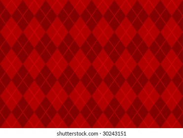 Red Argyle Pattern