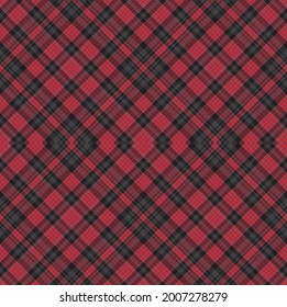 Red Argyle Plaid Tartan textured Seamless pattern design for fashion textiles and graphics