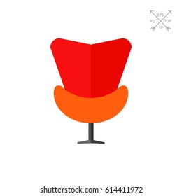 Red Armchair Icon