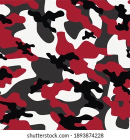 red army camouflage vector seamless pattern