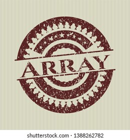 Red Array distress rubber seal