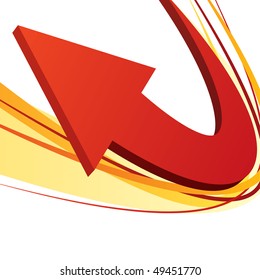 red arrow background