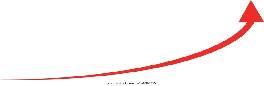 Red arrow for business graph