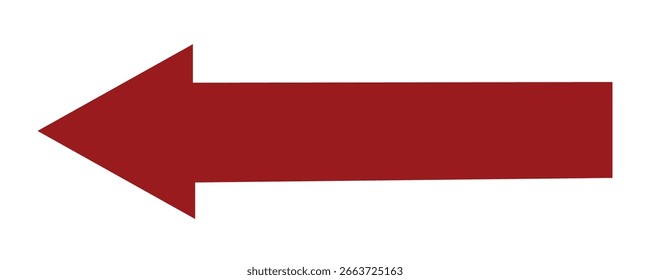 Gráfico de curva de seta vermelha isolado em fundo transparente.Seta vermelha Vetor direito Direção isolada em um fundo branco. Seta vermelha simples.