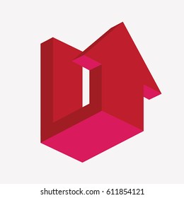 Red arrow design for logo, infographics, diagram, graph, presentation and chart. Business concept. Modern options banner.