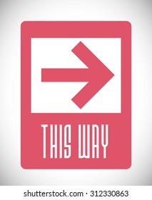 red arrow digital design, vector illustration 10 eps graphic