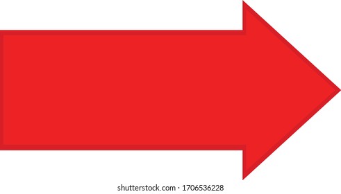 red arrow direction icon on white background. flat style. red arrow icon for your web site design, logo, app, UI. red arrow symbol. arrow sign. 