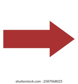 Red Arrow, Direction Right Arrow Icon