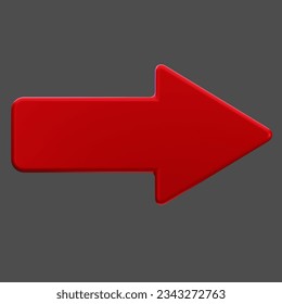 red arrow facing right. red arrow illustration with isolated background