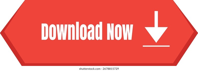 Red Arrow Graphic Element Pointing Leftward Signifying Direction and Navigation with Simplicity