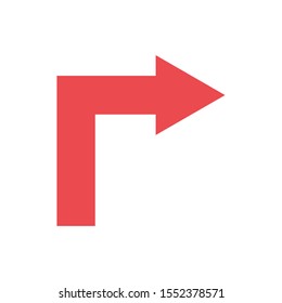 red arrow icon design, Direction web forward direction web forward infographic and pointer theme Vector illustration
