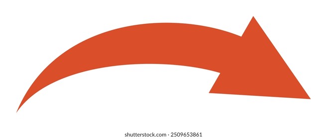 red arrow icon in flat style on white background. icons for your applications, designs, logos and web. red jump symbol 