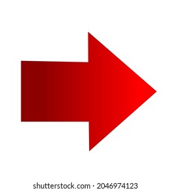 Icono de flecha roja en un fondo blanco.