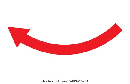 Red arrow icon on white background.arrow icon for your web site design,eps10
