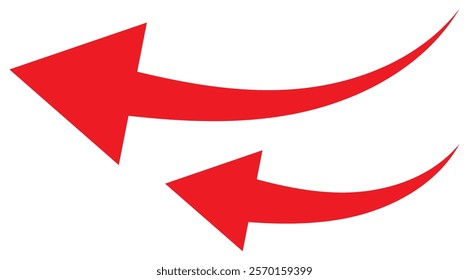 red arrow icon on white background. flat style. arrow icon for your web site design, logo, app, arrow design eps 10 