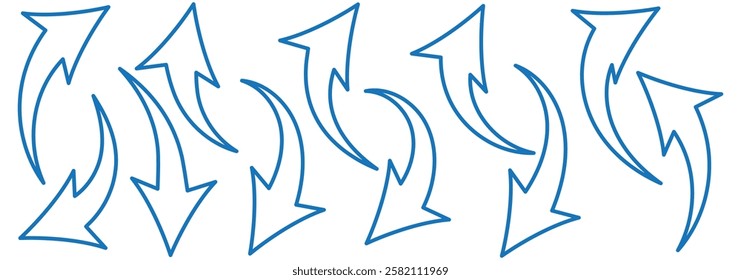 Red Arrow icon. red arrow icon on white background. flat style. arrow icon for your web site design, logo, app, UI. curved arrow sign. Vector illustration. Eps file