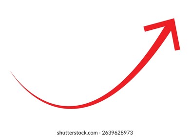 red arrow icon on white background. flat style. arrow icon for your web site design, logo, app, UI. Direction symbol. Arrow symbol . Vector illustration.