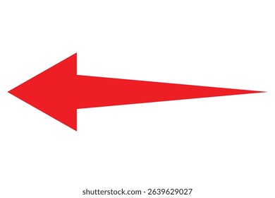 red arrow icon on white background. flat style. arrow icon for your web site design, logo, app, UI. Direction symbol. Arrow symbol . Vector illustration.