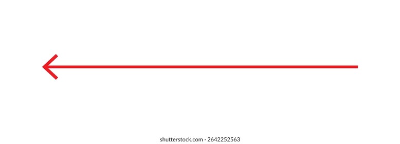 red arrow icon on white background. flat style. arrow icon for your web site design, logo, app, UI. arrow indicated the direction symbol. curved arrow sign.