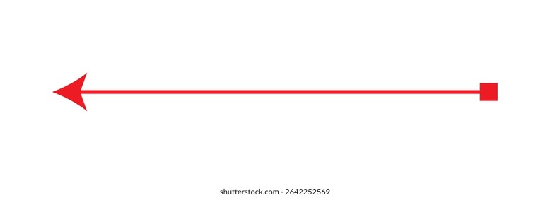 red arrow icon on white background. flat style. arrow icon for your web site design, logo, app, UI. arrow indicated the direction symbol. curved arrow sign.