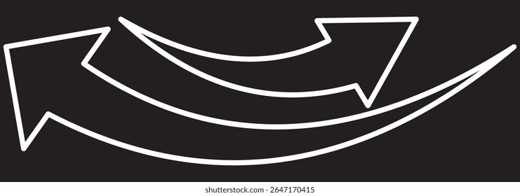 Red arrow icon on white background. Double two side arrow icon symbol. Curved arrows. Dual semi circle arrow. Curved arrow pointing. vector illustrator. - Powered by Shutterstock - Get 15% off with code: PIKWIZARD15