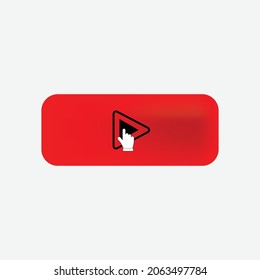 red arrow icon play vector
