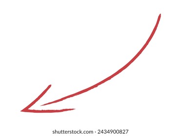 Icono de flecha roja hacia abajo.