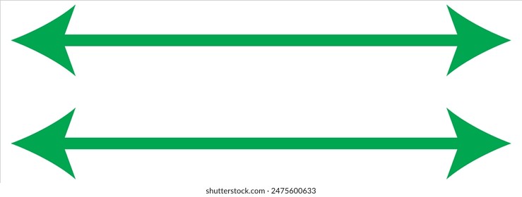 Red arrow icon. Straight long left vector arrow icon.