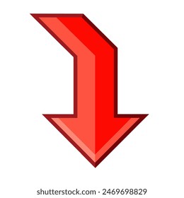  red arrow icon, arrow symbol