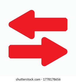 Red arrow icon vector EPS- 10